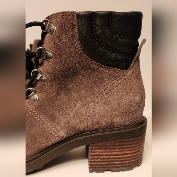 Lucky Brand Dareek leather combat boots in Falcon gray size 9 - Picture 5 of 14